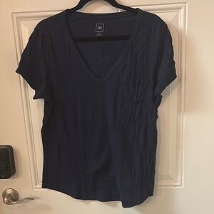 GAP Women's Navy V-Neck Top